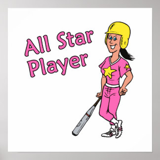 Póster All Star Player - Chica