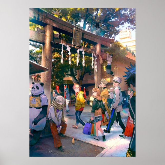 Póster All Team Jujutsu Kaisen  (Frente)