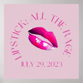 Póster All The Rage National Lipstick Day 2023