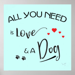 Póster All you need is Love and a Dog, Graphic
