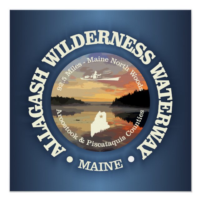 Póster Allagash Wilderway (Anverso)