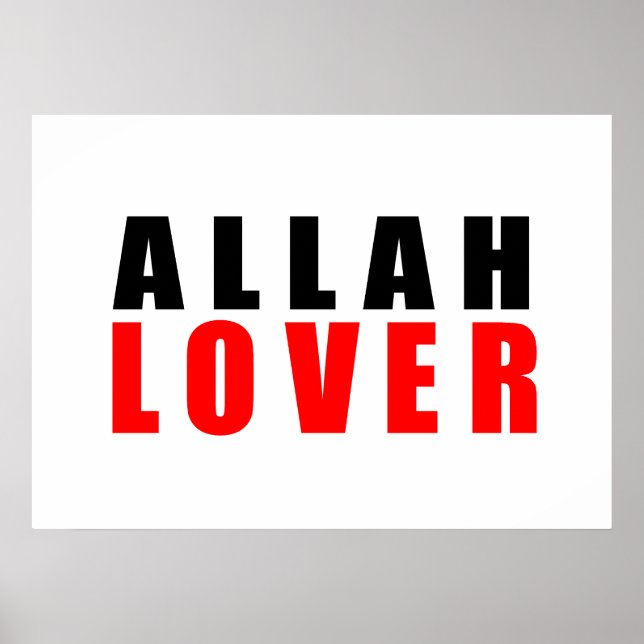 Póster Allah lover (Frente)