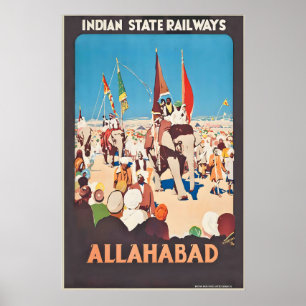 Póster Allahabad Prayagraj Ilahabad Uttar Pradesh India