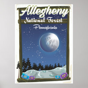 Póster Allegheny National Forest Pennsylvania