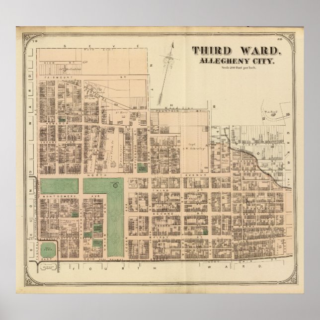 Póster Allegheny ward 3 (Frente)