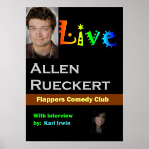Póster Allen Rueckert LIVE