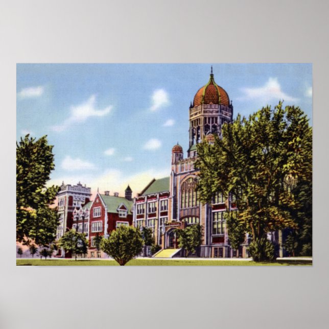 Póster Allentown Pennsylvania Muhlenberg College (Frente)