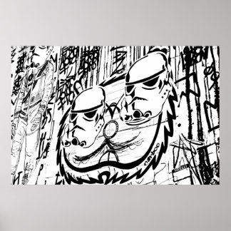 Póster Alley Graffiti Print
