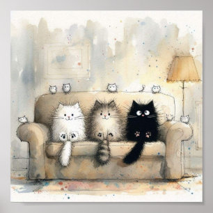 Póster Allí es perezoso