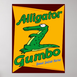 Póster Alligator Gumbo