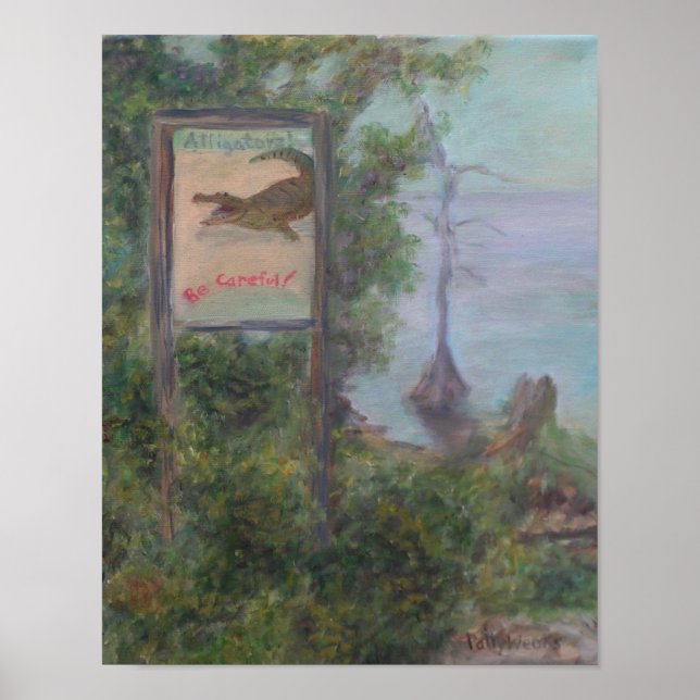 Póster ALLIGATORS! BE CAREFUL! Poster (Frente)