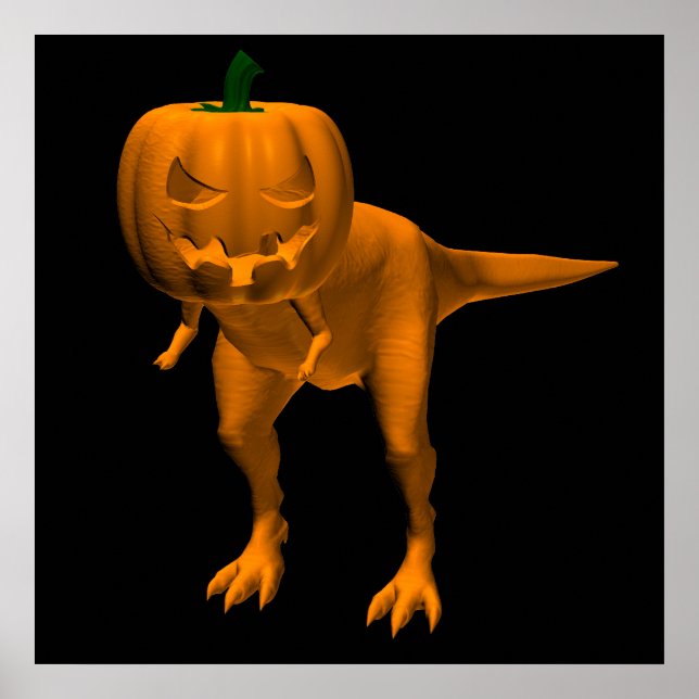Póster Allosaurus halloweenis (Frente)