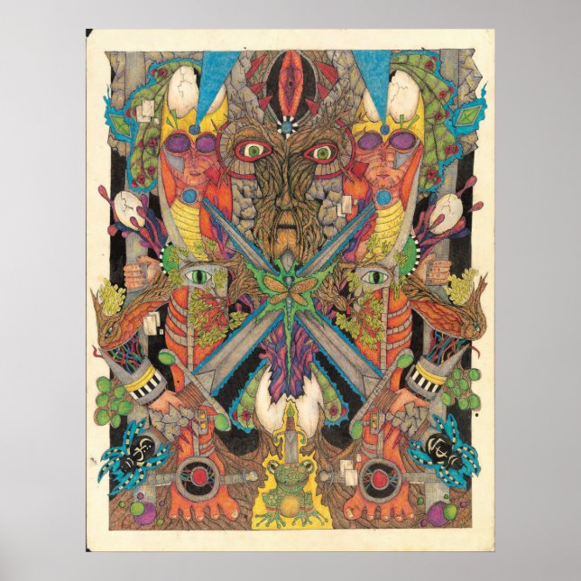 Póster Allower caminante terrestre (pasos en la madre) (Frente)