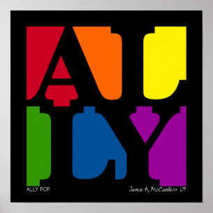 Póster ALLY Pop Poster (negro)