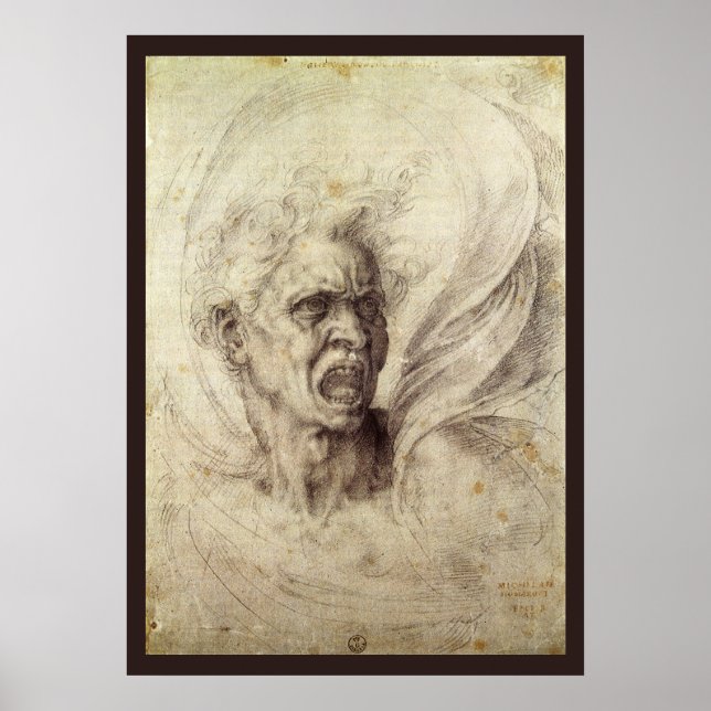 Póster Alma condenada por Miguel Ángel (Frente)
