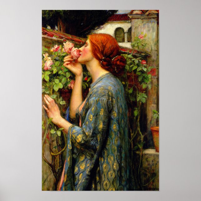 Póster Alma de la Rosa John William Waterhouse (Frente)