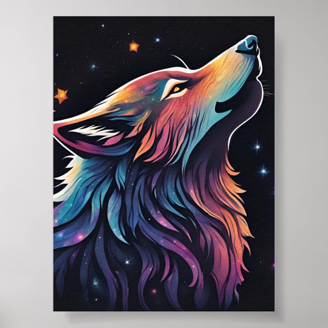 Póster Alma de lobo arcoiris: una historia cósmica (Frente)