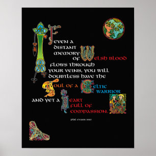 Póster Alma De Un Poster De Guerrero Celta