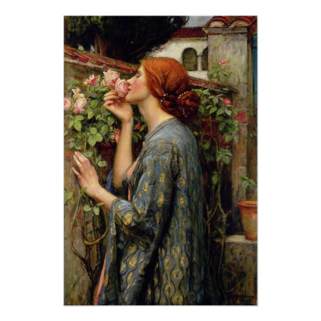 Póster Alma del Rosa por John William Waterhouse (Anverso)