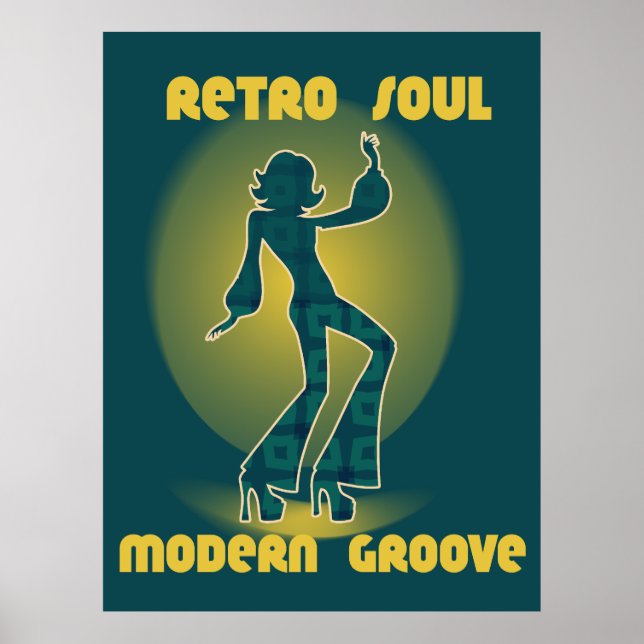Póster Alma Retro Ritmo Moderno (Frente)