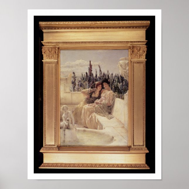 Póster Alma-Tadema | Almuerzo de susurro, 1896 (Frente)