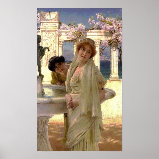 Póster Alma-Tadema - Diferencia de Opinión (Frente)