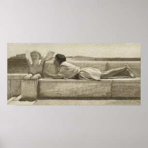 Póster Alma-Tadema - El consejero silencioso 1878