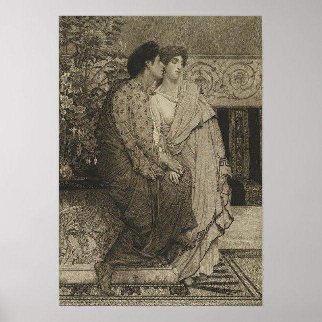 Póster Alma-Tadema - El Primer Susurro De Amor 1876 (Frente)