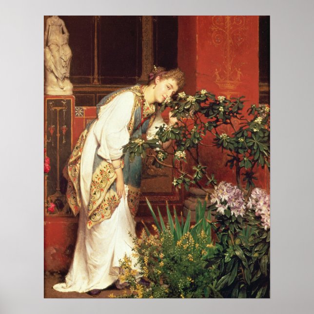 Póster Alma-Tadema | En el Peristylum, 1866 (Frente)