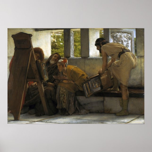 Póster Alma-Tadema - Estudio romano (Frente)