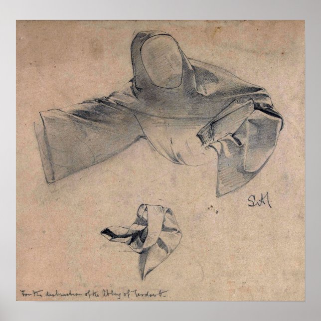 Póster Alma-Tadema - Estudios Para La Ropa De Un Fleei... (Frente)