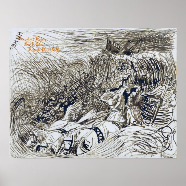 Póster Alma-Tadema - Hundiendo El Vapor Y El Neptuno En W (Frente)