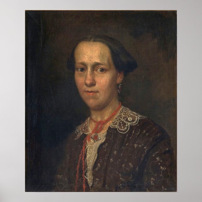 Póster Alma-Tadema - Johanna Arnolda Hoeksema, La pintura (Frente)