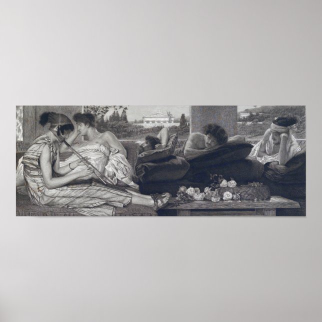 Póster Alma-Tadema - La Siesta 1881 (Frente)