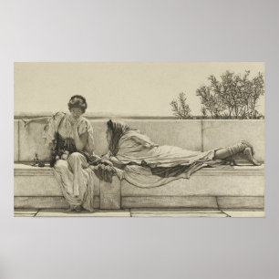 Póster Alma-Tadema - Luchando después de 1878