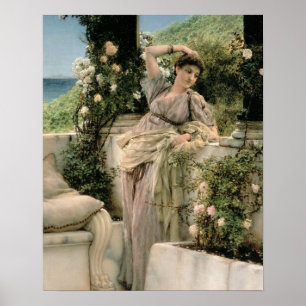 Póster Alma-Tadema mil subió de todos los rosas, 1885 del