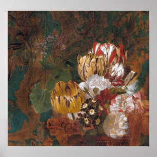 Póster Alma-Tadema - Naturaleza Muerta Con Tulipanes