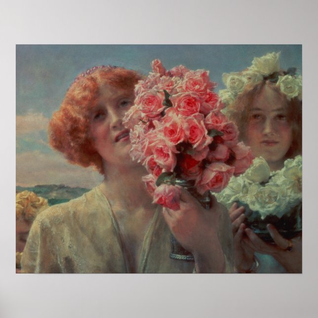 Póster Alma-Tadema | Oferta de verano, 1911 (Frente)