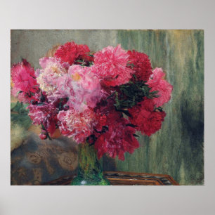 Póster Alma-Tadema - Peonias Japonesas