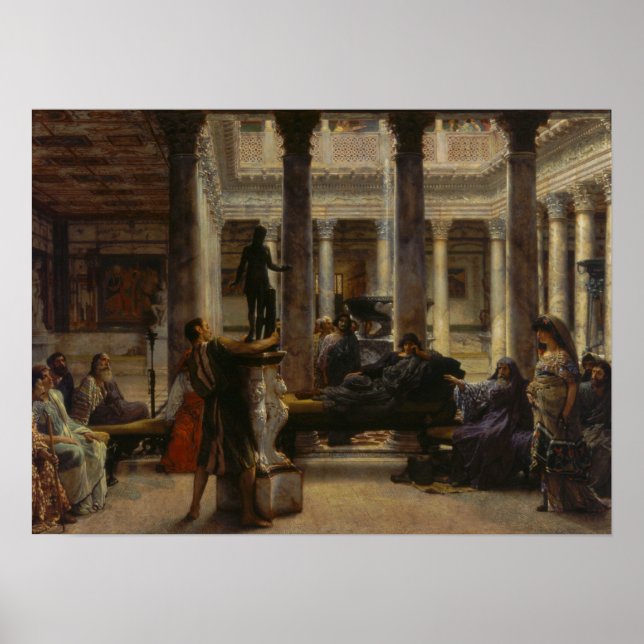 Póster Alma-Tadema - Un amateur romano (Frente)
