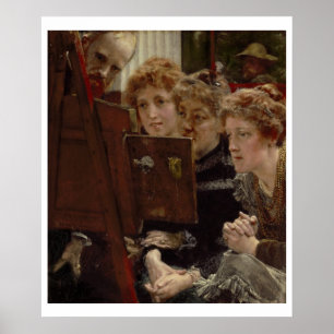 Póster Alma-Tadema   Un grupo familiar, 1896
