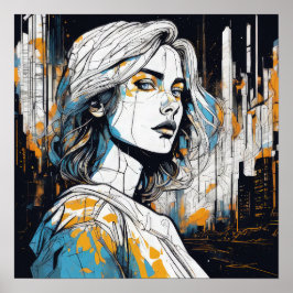 Póster Alma Urbana: Retrato De Una Mujer - Resumen De Art