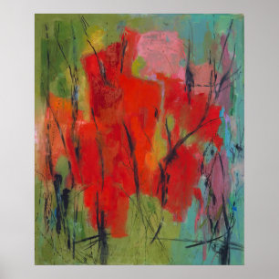 Póster - Alma Woodsey Thomas abstracción roja