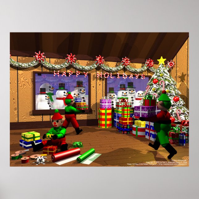 Póster Almacén de Santa Claus (Frente)