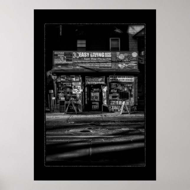 Póster Almacén de todo local nº 3 con borde (Frente)