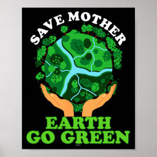 Póster Almacenamiento ecologista ecológico Madre Tierra V
