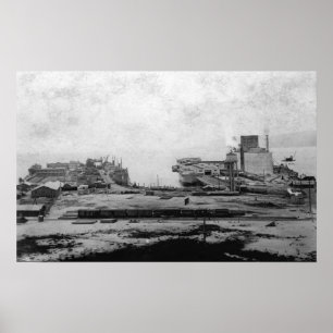 Póster Almacenes de la costa en Astoria, O fotografía
