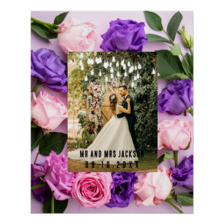 Póster Almas gemelas lindas te amo foto de boda San Valen