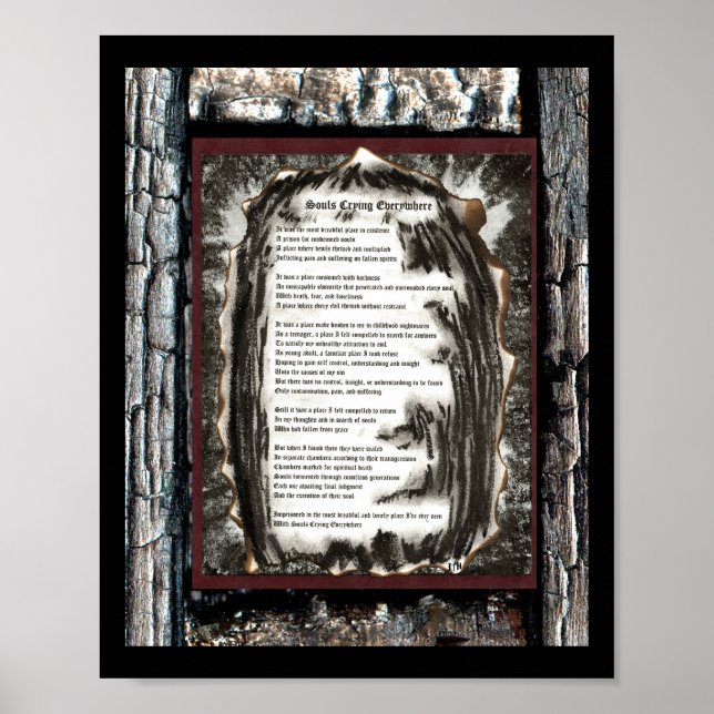 Póster Almas llorando por todas partes (Frente)