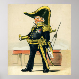 Póster Almirante de la marina de guerra real